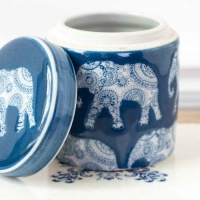 Petit Pot Indigo L'Elephant by Grand Illusions